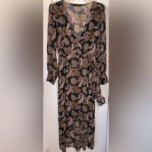 Oober Swank Like New Elegant Paisley Long Dress